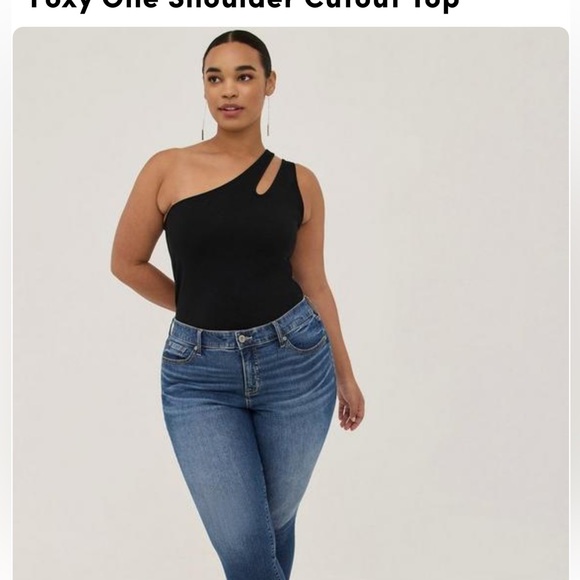 Torrid Size 1 One Shoulder Tank Top - Picture 4 of 4